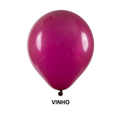 Balão Redondo Liso Numero 09 Cor Vinho - 50 Unidades Art Latex - Image 2