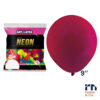 Balão Redondo Liso Numero 09 Festa Neon Cor Pink - 25 Unidades Art Latex - Image 3