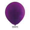 Balão Redondo Liso Numero 09 Festa Neon Cor Violeta - 25 Unidades Art Latex
