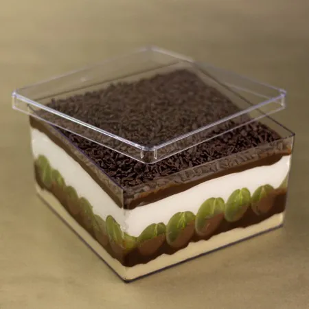 Cake Box cristal quadrada com tampa (1,5l) - Imagem 2