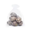Saco C/Ovos Galinha Sortido Marrom/Ouro C/9 PC