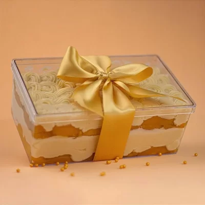 Cake Box Cristal Retangular com Tampa 1,500mL Bluestar - Image 3