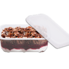 Pote Descartável 150ml Retangular Tampa Marmita Microondas Freezer 20un Transparente - Image 2