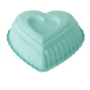 Forma De Silicone Coração Duplo Verde