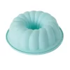 Forma De Silicone Redonda Pudim Verde