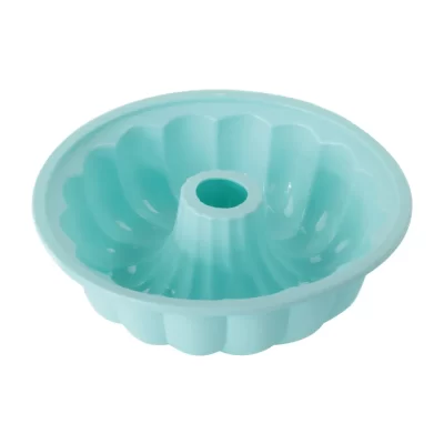 Forma De Silicone Redonda Pudim Verde - Image 2