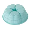 Forma De Silicone Redonda Corações Verde
