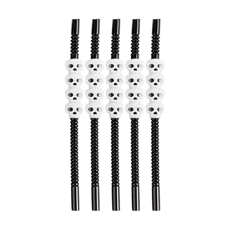 Canudo 4  Caveiras Halloween  c/5 unidades