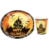 Prato de Papel Castelo Halloween 18cm Silver Festas c/10 unidades - Image 2