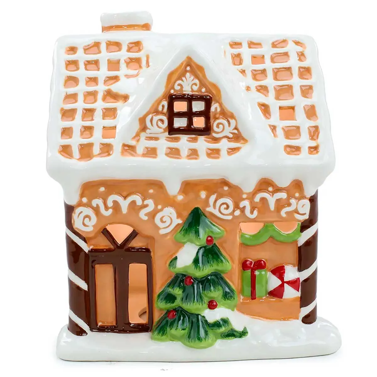 Casa Decorativa Gingerbread em Resina c/Led - Natal Cromus
