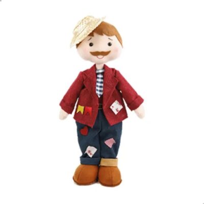 Boneco de Pano Noivo Caipirinha Bento 40cm