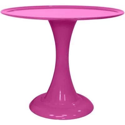 Boleira de plástico alta - rosa