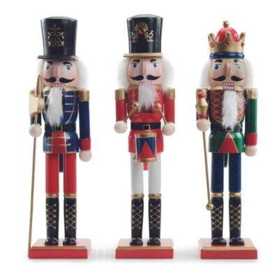 Soldado de Chumbo/ Quebra Nozes verm/branco/azul 38cm