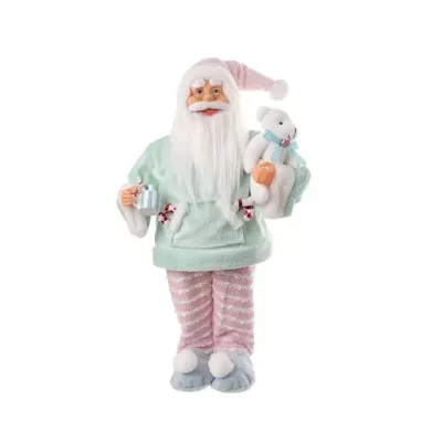 Papai Noel em pé e de pijama candycolor - 60cm