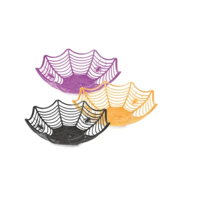 Cesta Teia Sortida Laranja/Preto/Roxo