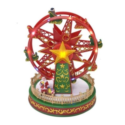 Cenário Natal Roda Gigante Musical com Luz e Movimento