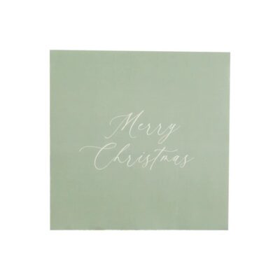 Guardanapo De Papel Verde Pastel 32,5x32,5 c/ 20 unidades