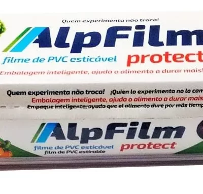 AlpFilm Protect Trilho - Plástico Filme Esticável Trilho - 300m x 45cm