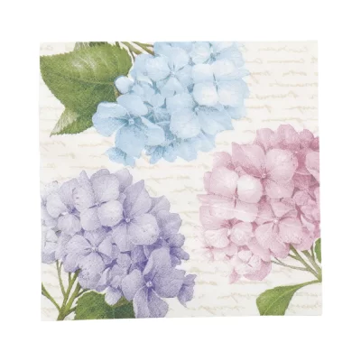 Guardanapo de papel flores coloridas