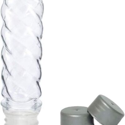 Tubetes Marshmallow Torcido Tampa Transparente - 10 unidades