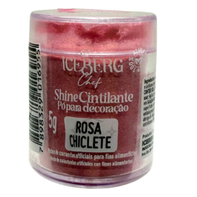 Pó para decoração Shine Cintilante - Rosa Chiclete - 5g