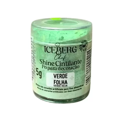 Pó para decoração Shine Cintilante - Verde Folha - 5g