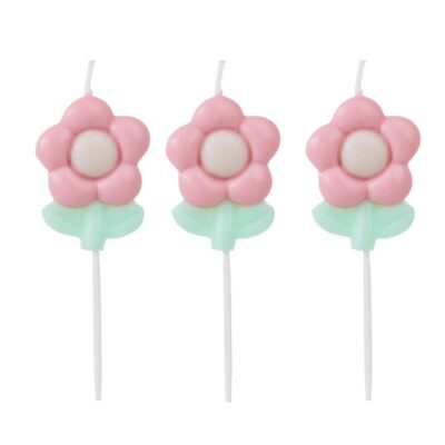 Vela de aniversário - flores