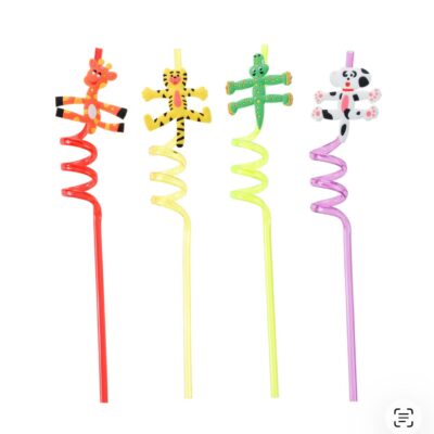 Canudo espiral animais diversos