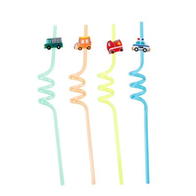 Canudo espiral divertido - carros