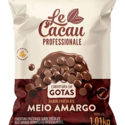 Cobertura em gota sabor meio amargo - LeCacau