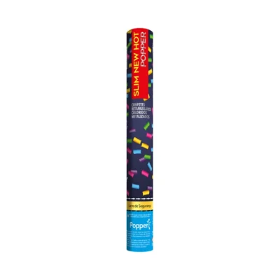 Lança confetes Slim New Hot Popper Colorido