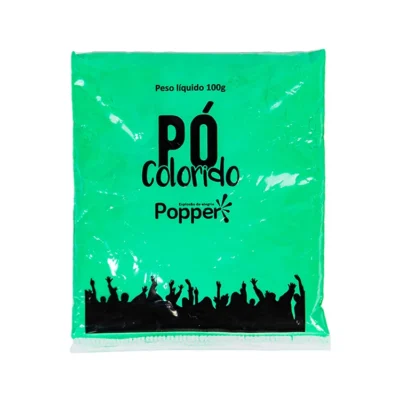 Pó colorido - Verde